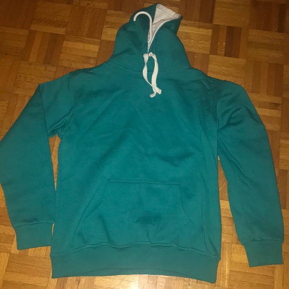 TURQUOISE colour hooded sweater - Picture 1 of 1